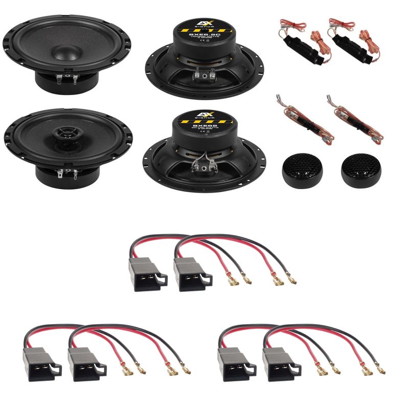 ESX SXE-6.2C SXE-62 3 Ohm Lautsprecher Einbauset für Golf 3 Vento Passat 35i