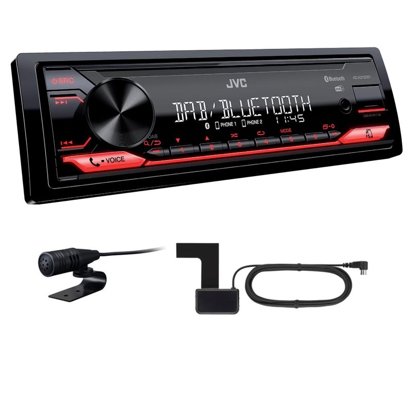 JVC KD-X272DBT USB AUX MP3 FLAC Digitalradio Bluetooth DAB+ inkl. Antenne