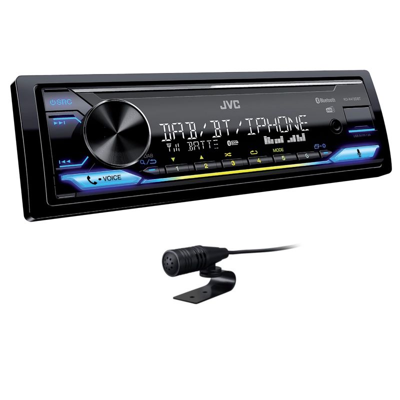 JVC KD-X472DBT USB AUX MP3 FLAC Digitalradio Bluetooth DAB+ Autoradio