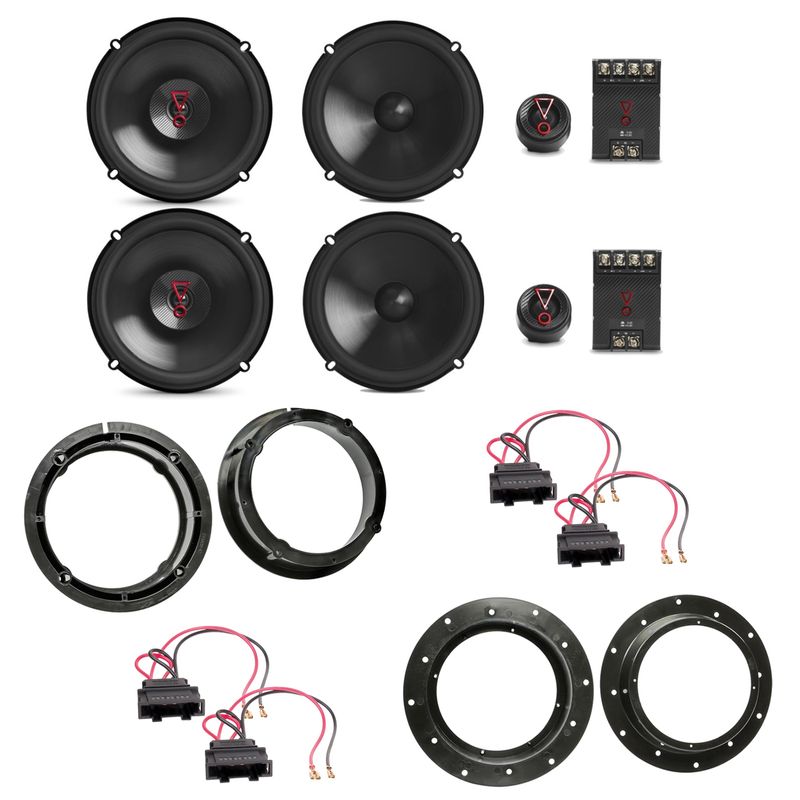 JBL Stage3 607C Stage3 627 3 Ohm Lautsprecher Einbauset für Golf 5 vorne hinten