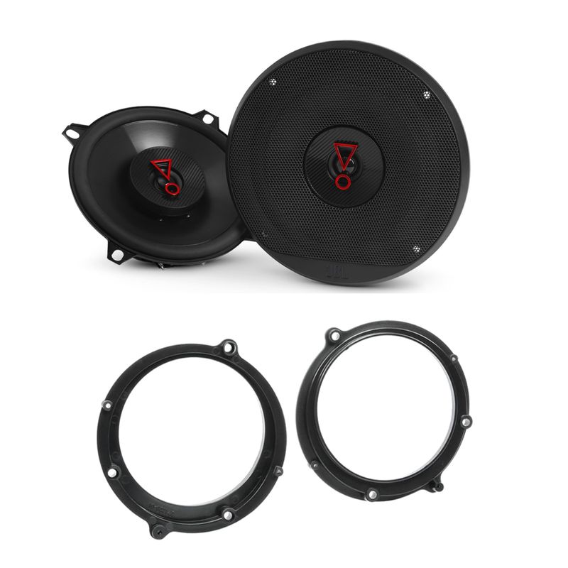 JBL Stage3 527 Koaxial 13 cm 3 Ohm Lautsprecher Einbauset für Audi A4 B5 vorne JBL Stage3 527 Koaxial 13 cm 3 Ohm Lautsprecher Einbauset für Audi A4 B5 vorne