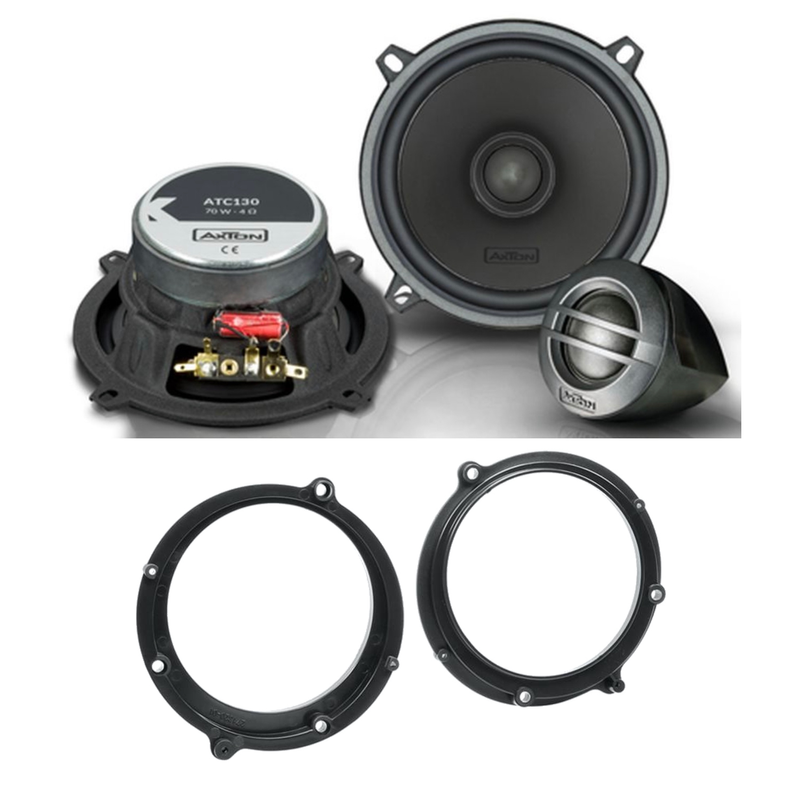 Axton ATC130 2 Wege Lautsprecher System vorne Einbauset für Audi A4 B5 Axton ATC130 2 Wege Lautsprecher System vorne Einbauset für Audi A4 B5