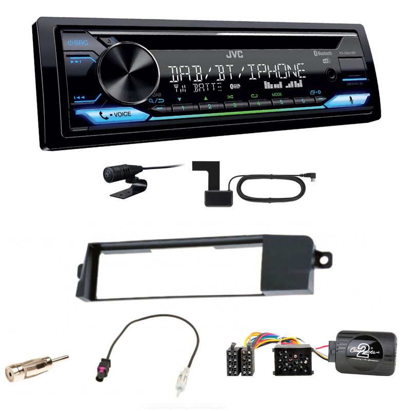JVC KD-DB912BT Digitalradio Bluetooth Einbauset für BMW 3er E46