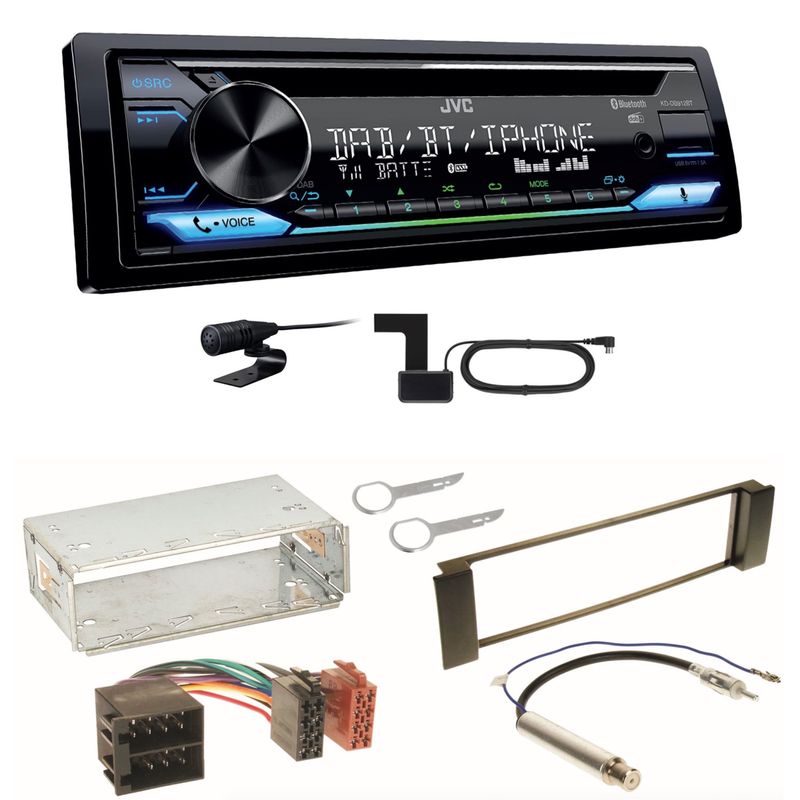 JVC KD-DB912BT Digitalradio Bluetooth Einbauset für Seat Leon Toledo 1M