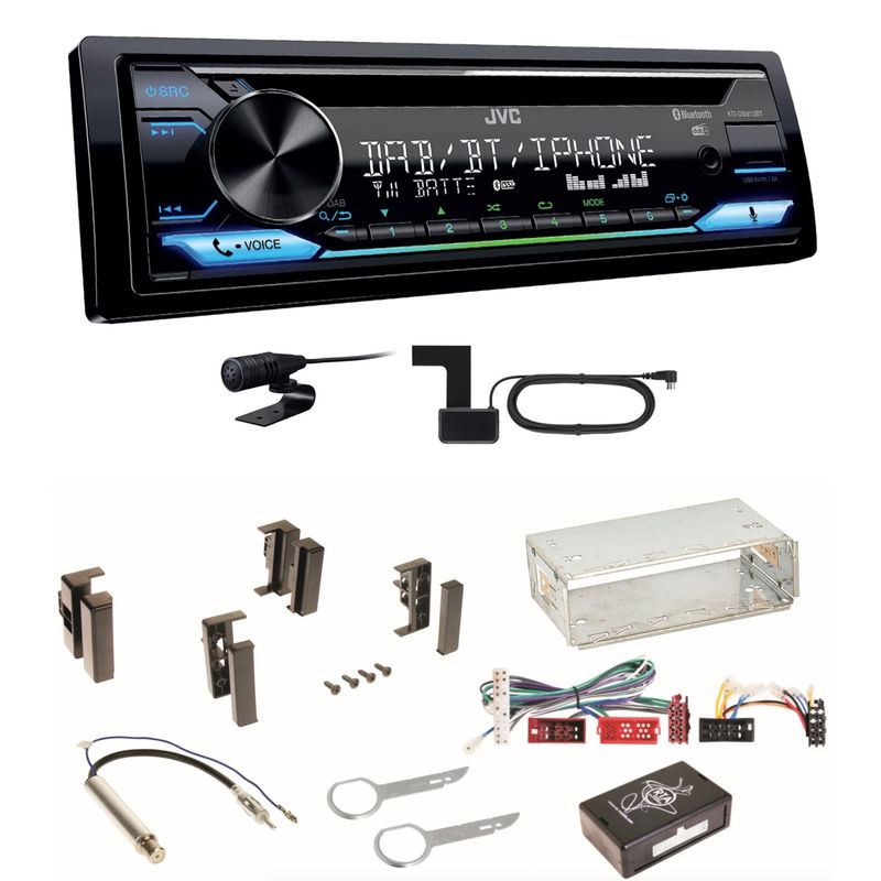 JVC KD-DB912BT Digitalradio Bluetooth Einbauset für Audi A4 B5 A6 4B C4 A8 JVC KD-DB912BT Digitalradio Bluetooth Einbauset für Audi A4 B5 A6 4B C4 A8