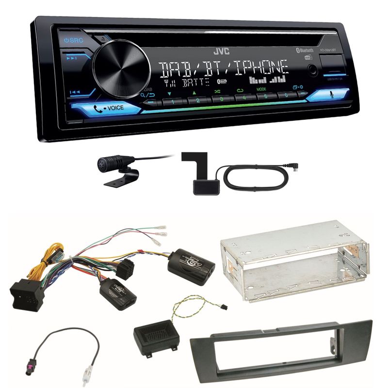 JVC KD-DB912BT Digitalradio Bluetooth Einbauset für BMW E87 E81 E82 X1 E84