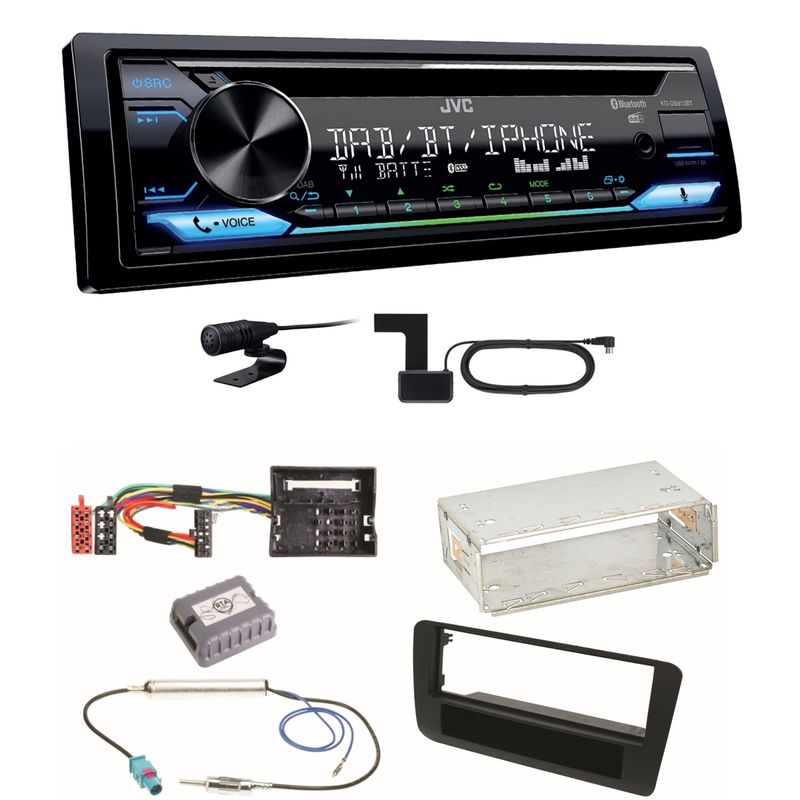 JVC KD-DB912BT Digitalradio Bluetooth Einbauset für Audi A1 JVC KD-DB912BT Digitalradio Bluetooth Einbauset für Audi A1