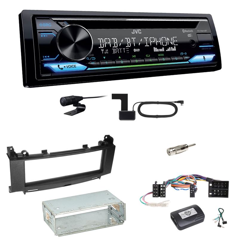 JVC KD-DB912BT Digitalradio Einbauset für Mercedes A B Klasse W169 W245 JVC KD-DB912BT Digitalradio Einbauset für Mercedes A B Klasse W169 W245