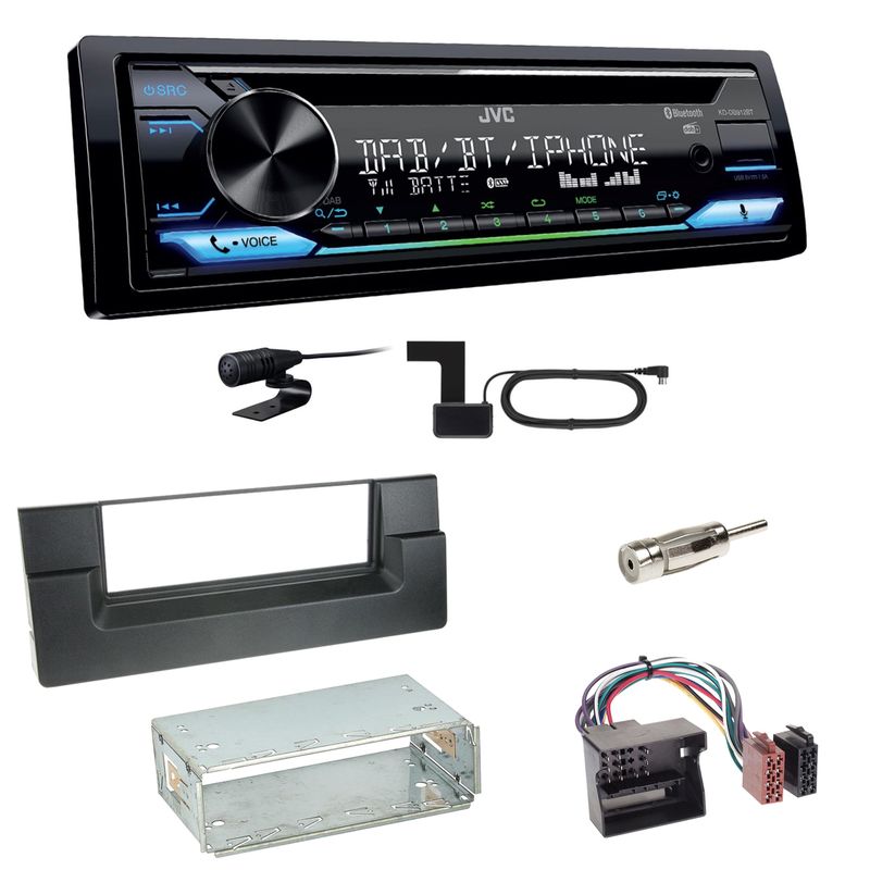 JVC KD-DB912BT Digitalradio Bluetooth Einbauset für BMW 5er E39 ab 10/2000