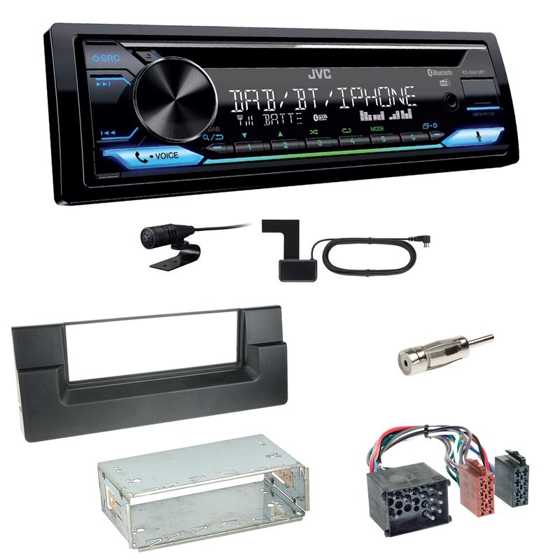 JVC KD-DB912BT Digitalradio Bluetooth Einbauset für BMW 5er E39 bis 09/2000