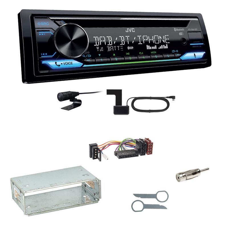 JVC KD-DB912BT Digitalradio Bluetooth Einbauset für Mercedes E-Klasse W124