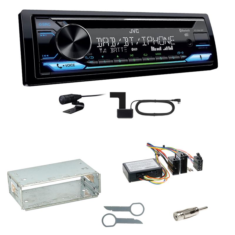 JVC KD-DB912BT Digitalradio Bluetooth Einbauset für Mercedes W210 ab 08/99 JVC KD-DB912BT Digitalradio Bluetooth Einbauset für Mercedes W210 ab 08/99