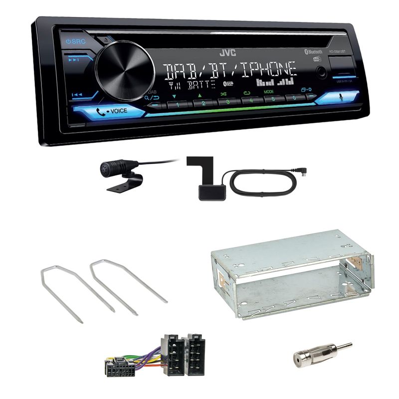 JVC KD-DB912BT Digitalradio Bluetooth Einbauset für Dacia Duster bis 2012 JVC KD-DB912BT Digitalradio Bluetooth Einbauset für Dacia Duster bis 2012