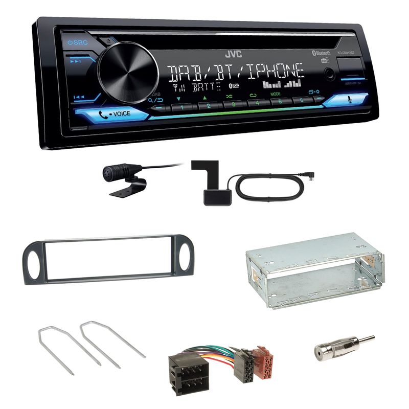 JVC KD-DB912BT Digitalradio Bluetooth Einbauset für Citroen C5 bis 07/2004