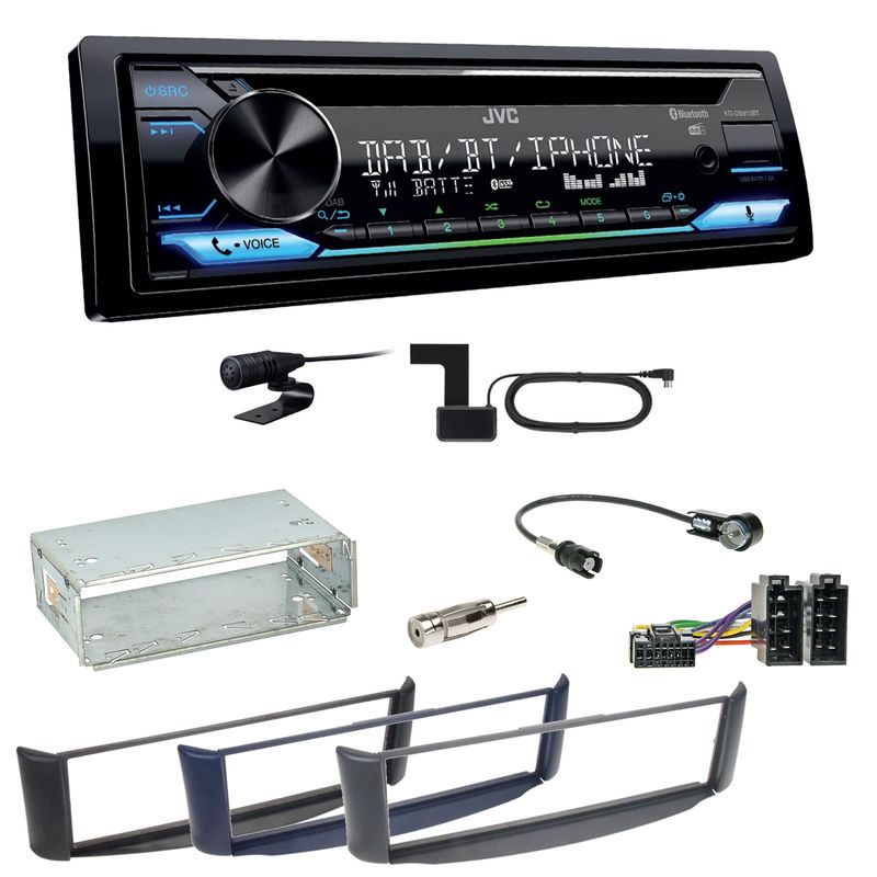 JVC KD-DB912BT Digitalradio Bluetooth Einbauset Smart ForTwo 450