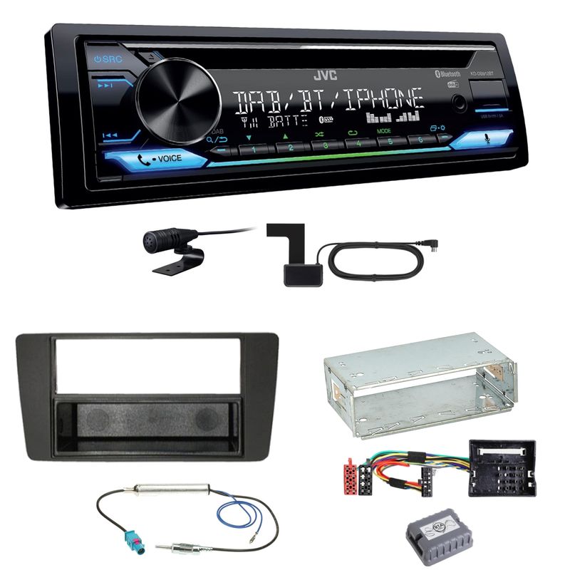 JVC KD-DB912BT Digitalradio Bluetooth Einbauset für Skoda Octavia 2 Yeti 5L