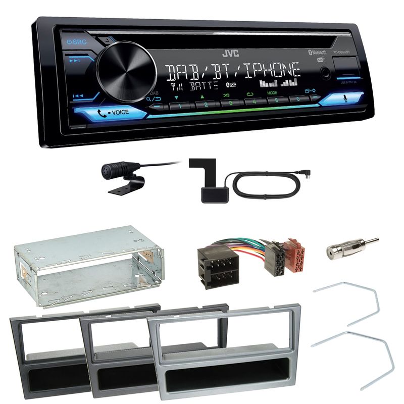 JVC KD-DB912BT Digitalradio Einbauset für Opel Omega B Meriva A Agila Vivaro