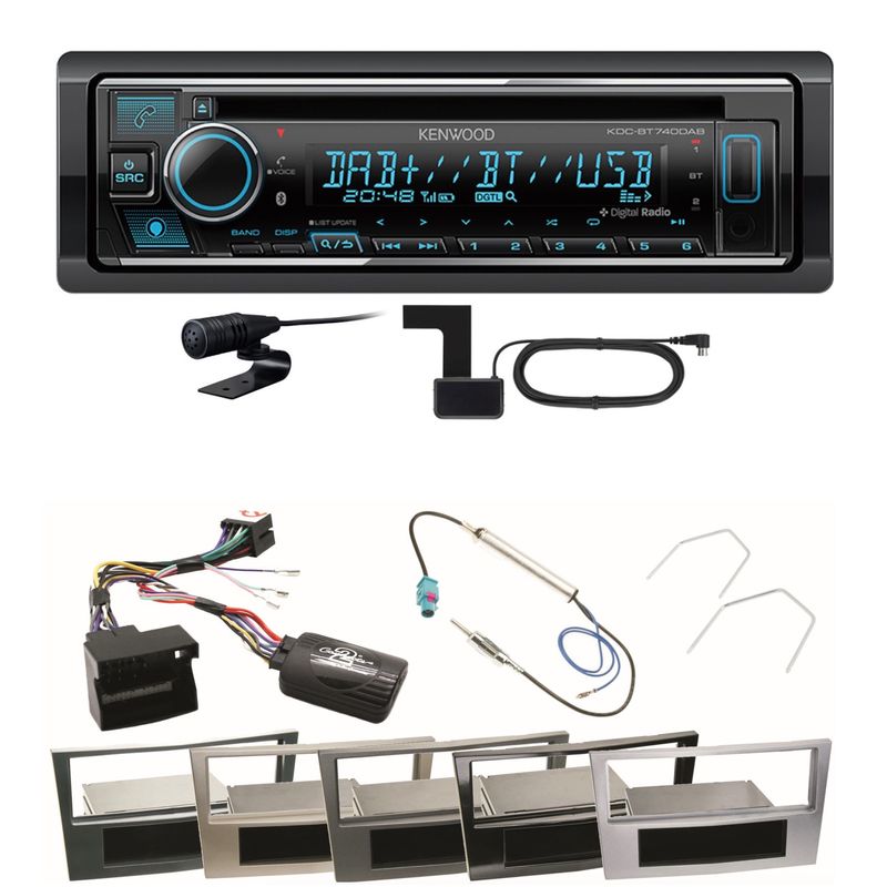 Kenwood KDC-BT740DAB Digitalradio USB CD Einbauset für Astra H Corsa D Zafira B Kenwood KDC-BT740DAB Digitalradio USB CD Einbauset für Astra H Corsa D Zafira B