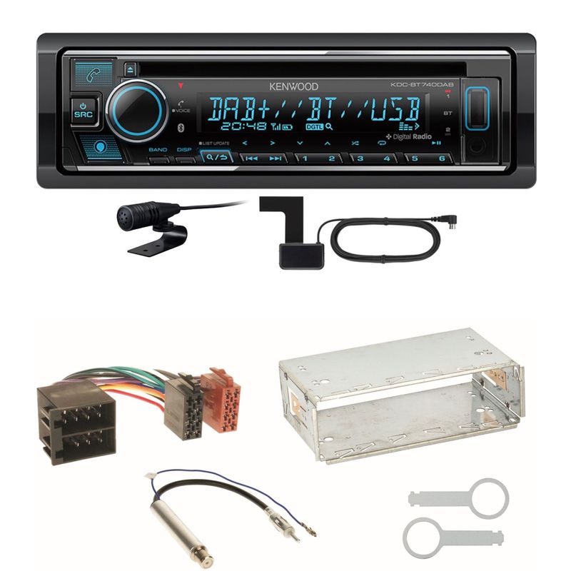 Kenwood KDC-BT740DAB Digitalradio Einbauset für Seat Ibiza 6L Arosa Cordoba