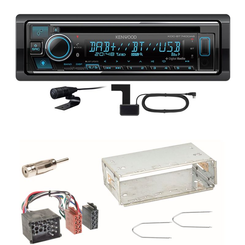 Kenwood KDC-BT740DAB Digitalradio Bluetooth Einbauset für BMW 3er E36 Z3