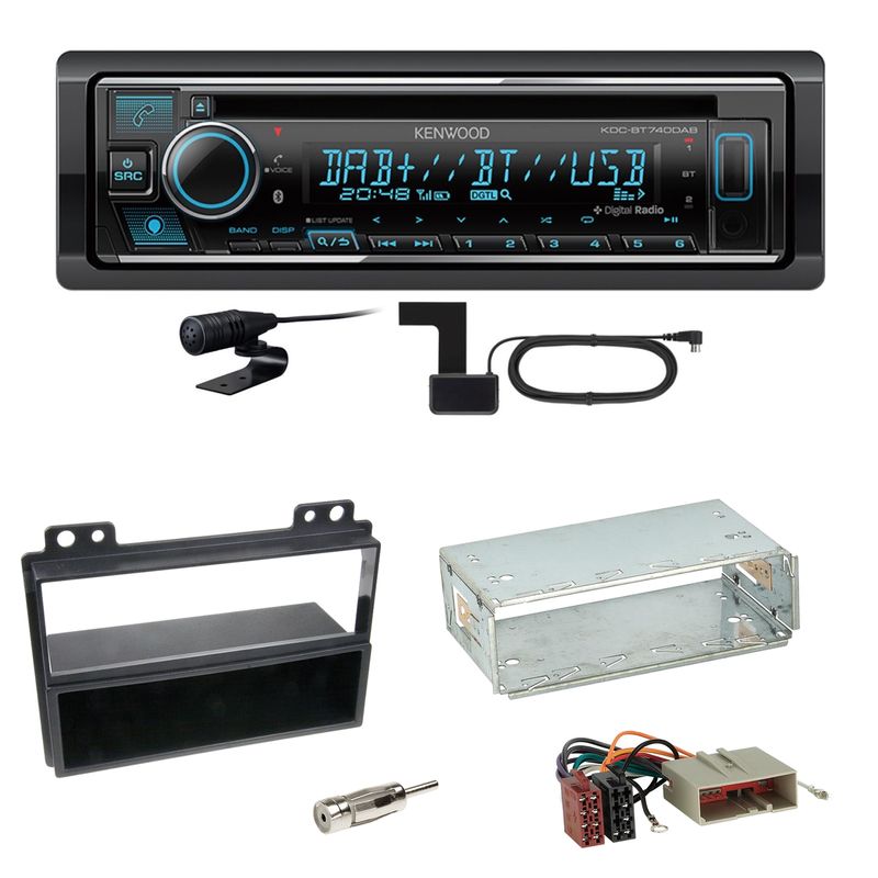 Kenwood KDC-BT740DAB Digitalradio Bluetooth Einbauset für Ford Fiesta Fusion Kenwood KDC-BT740DAB Digitalradio Bluetooth Einbauset für Ford Fiesta Fusion