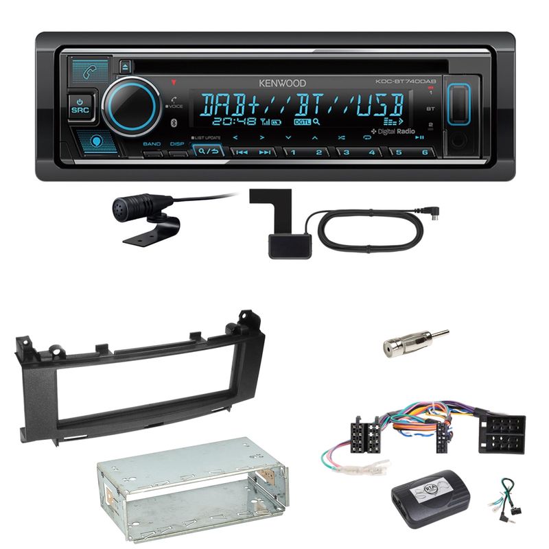 Kenwood KDC-BT740DAB Digitalradio Einbauset für Mercedes A B Klasse W169 W245 Kenwood KDC-BT740DAB Digitalradio Einbauset für Mercedes A B Klasse W169 W245