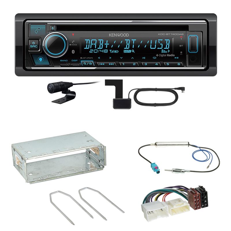 Kenwood KDC-BT740DAB Digitalradio Bluetooth Einbauset für Mercedes Citan W415 Kenwood KDC-BT740DAB Digitalradio Bluetooth Einbauset für Mercedes Citan W415