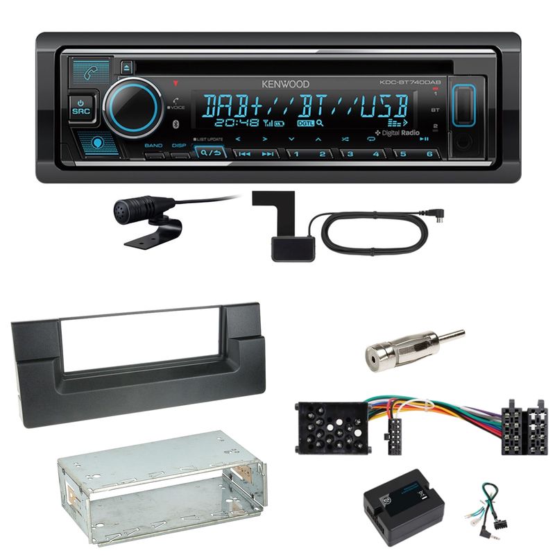 Kenwood KDC-BT740DAB Digitalradio Einbauset für BMW 5er E39 bis 09/2000