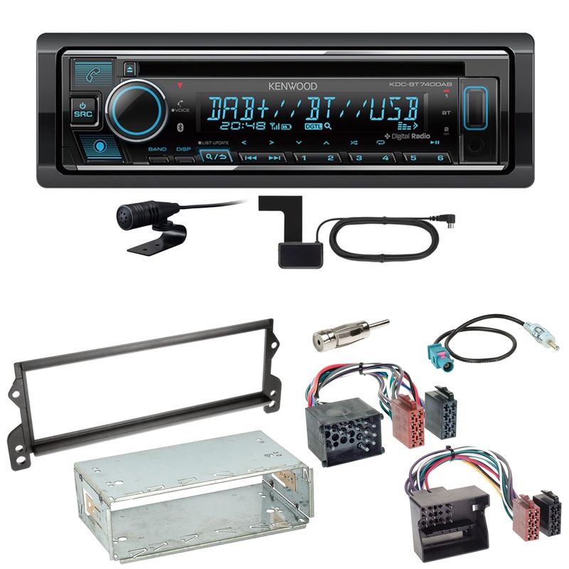 Kenwood KDC-BT740DAB Digitalradio Bluetooth Einbauset für MINI R50 R52 R53