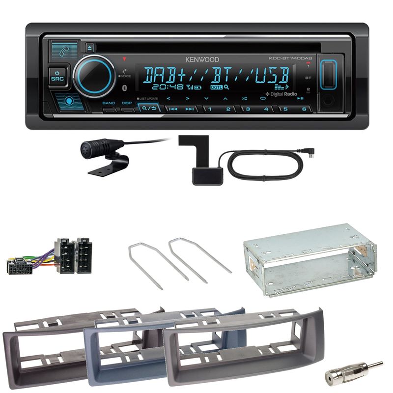 Kenwood KDC-BT740DAB Digitalradio Einbauset für Renault Megane Scenic 1