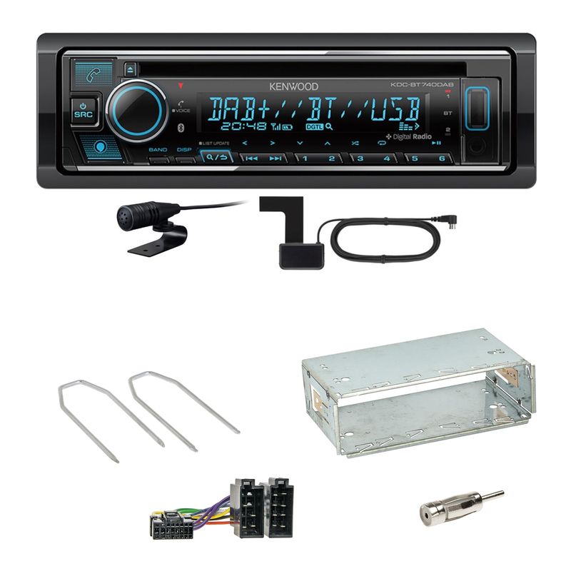 Kenwood KDC-BT740DAB Digitalradio Einbauset für Dacia Logan Sandero bis 2011 Kenwood KDC-BT740DAB Digitalradio Einbauset für Dacia Logan Sandero bis 2011