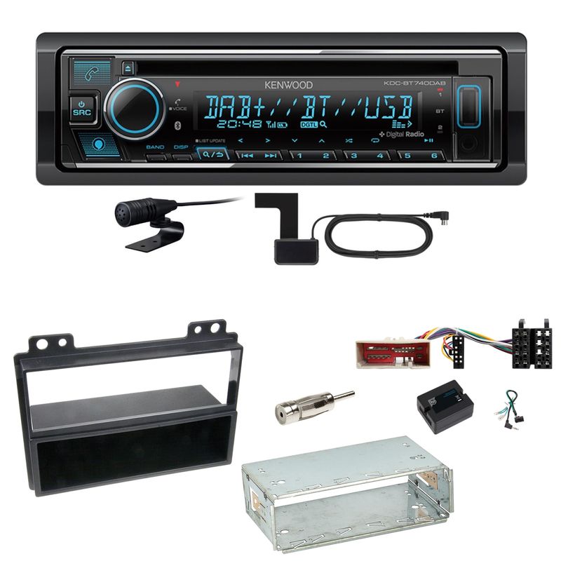 Kenwood KDC-BT740DAB Digitalradio Bluetooth Einbauset für Ford Fusion Fiesta Kenwood KDC-BT740DAB Digitalradio Bluetooth Einbauset für Ford Fusion Fiesta