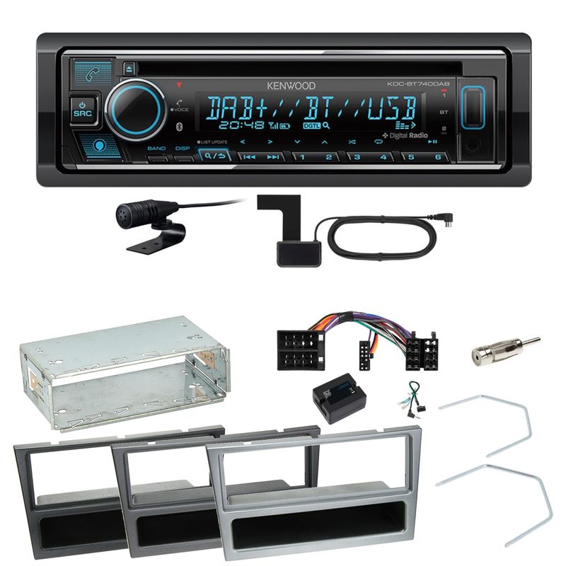 Kenwood KDC-BT740DAB Digitalradio Einbauset für Opel Vectra C Signum Corsa Combo