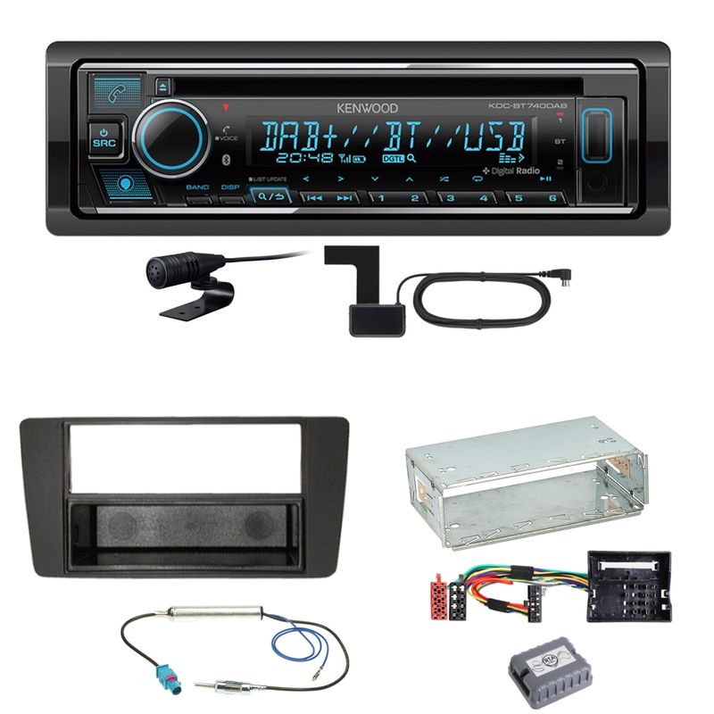 Kenwood KDC-BT740DAB Digitalradio Einbauset für Skoda Octavia 2 Yeti 5L Kenwood KDC-BT740DAB Digitalradio Einbauset für Skoda Octavia 2 Yeti 5L
