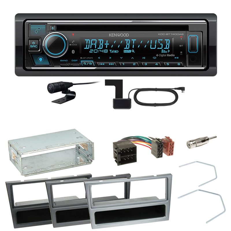 Kenwood KDC-BT740DAB Digitalradio Einbauset für Opel Vectra C Signum Corsa Combo