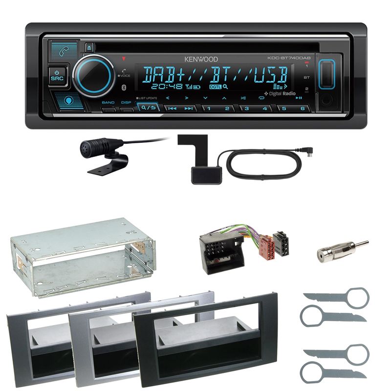 Kenwood KDC-BT740DAB Digitalradio Einbauset für Ford Kuga Fusion Galaxy S-Max Kenwood KDC-BT740DAB Digitalradio Einbauset für Ford Kuga Fusion Galaxy S-Max