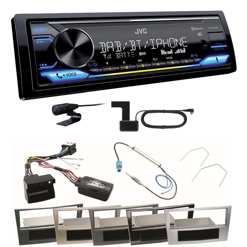 JVC KD-X472DBT Digitalradio USB MP3 FLAC Einbauset für Astra H Corsa D Zafira B JVC KD-X472DBT Digitalradio USB MP3 FLAC Einbauset für Astra H Corsa D Zafira B