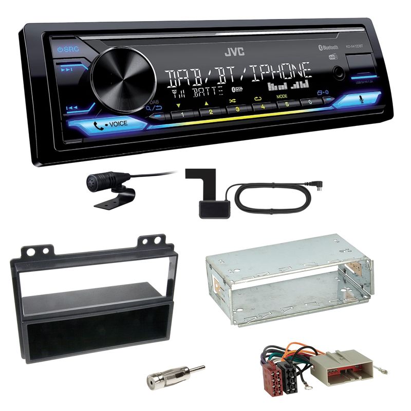 JVC KD-X472DBT Digitalradio Bluetooth USB FLAC Einbauset für Ford Fiesta Fusion JVC KD-X472DBT Digitalradio Bluetooth USB FLAC Einbauset für Ford Fiesta Fusion