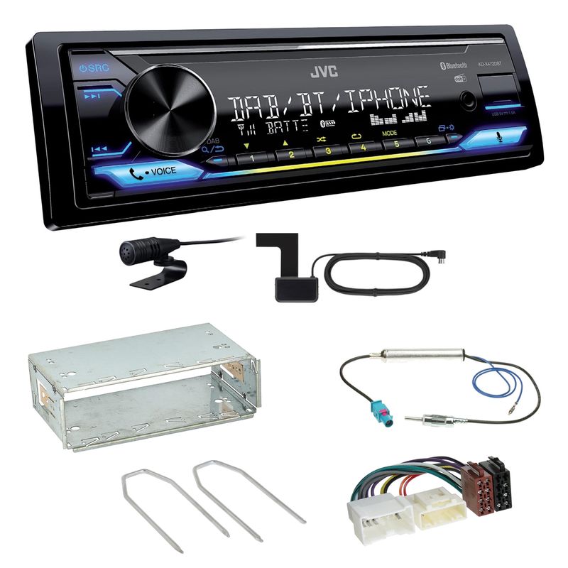 JVC KD-X472DBT Digitalradio Bluetooth USB MP3 Einbauset für Mercedes Citan W415 JVC KD-X472DBT Digitalradio Bluetooth USB MP3 Einbauset für Mercedes Citan W415