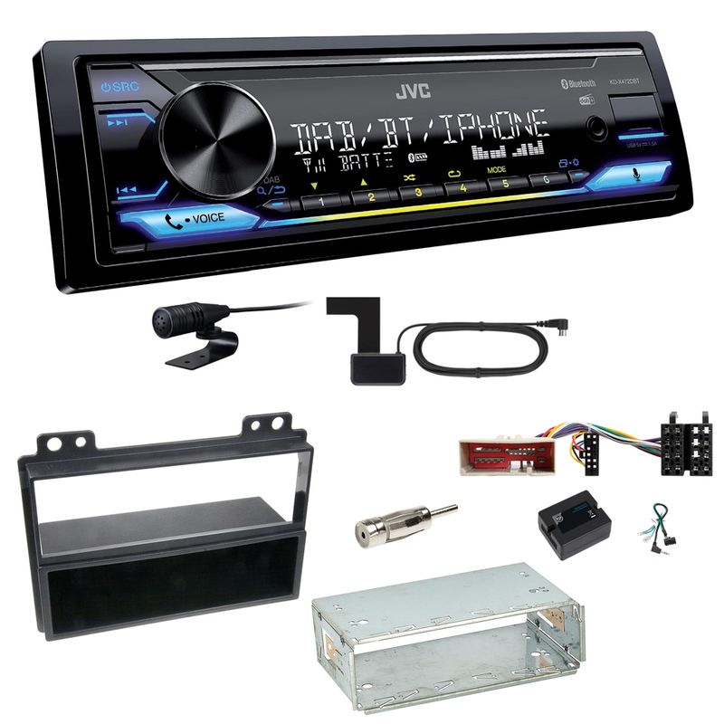 JVC KD-X472DBT Digitalradio Bluetooth USB FLAC Einbauset für Ford Fusion Fiesta JVC KD-X472DBT Digitalradio Bluetooth USB FLAC Einbauset für Ford Fusion Fiesta
