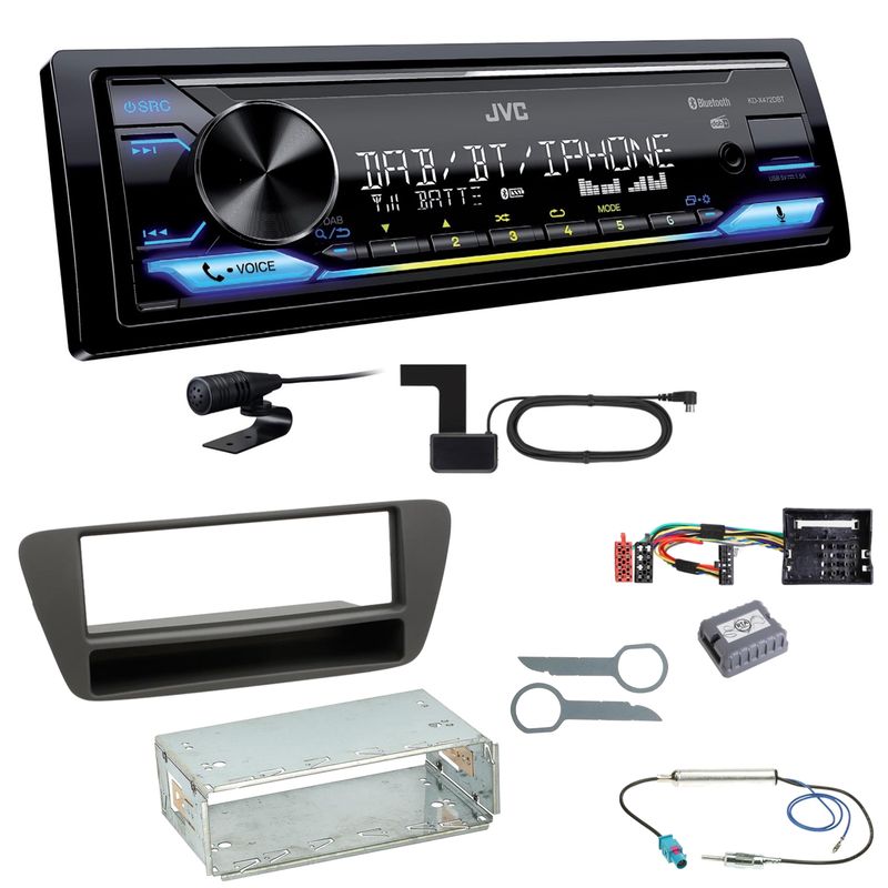 JVC KD-X472DBT Digitalradio Bluetooth USB MP3 FLAC Einbauset für Audi Q3 8U JVC KD-X472DBT Digitalradio Bluetooth USB MP3 FLAC Einbauset für Audi Q3 8U