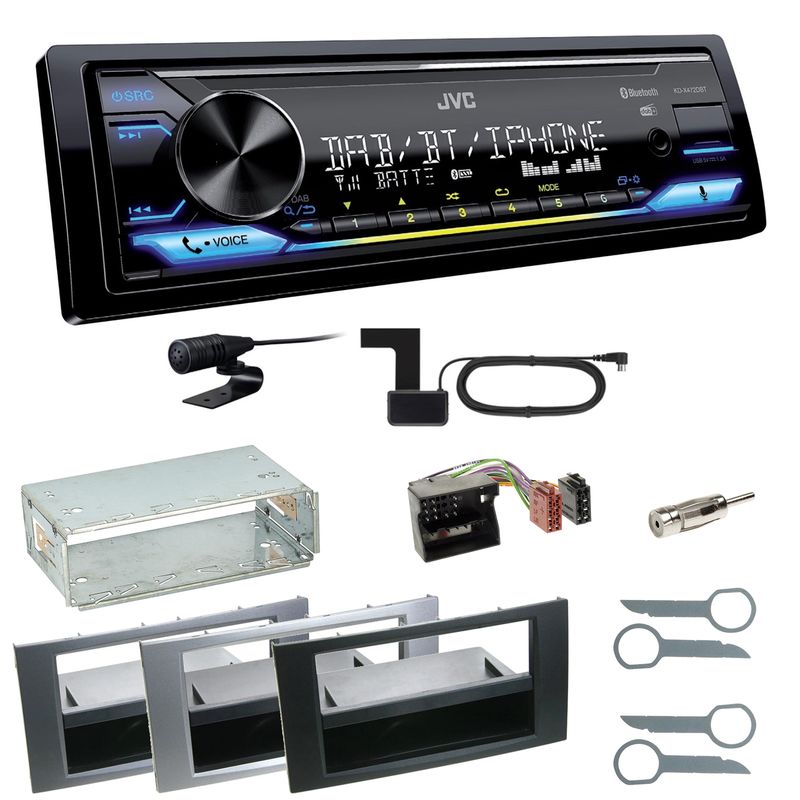 JVC KD-X472DBT DAB+ Bluetooth FLAC Einbauset für Ford Focus C-Max Fiesta Transit JVC KD-X472DBT DAB+ Bluetooth FLAC Einbauset für Ford Focus C-Max Fiesta Transit