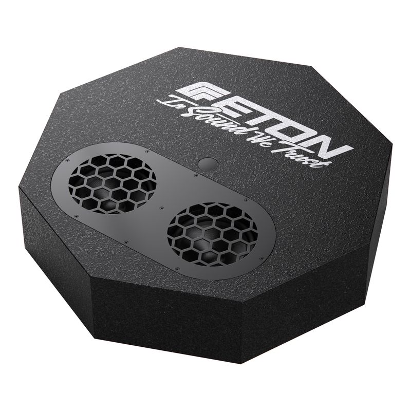 ETON RESFLAT 2 x 13 cm Aktiv Subwoofer für Ersatzradmulde sehr flache Bauform