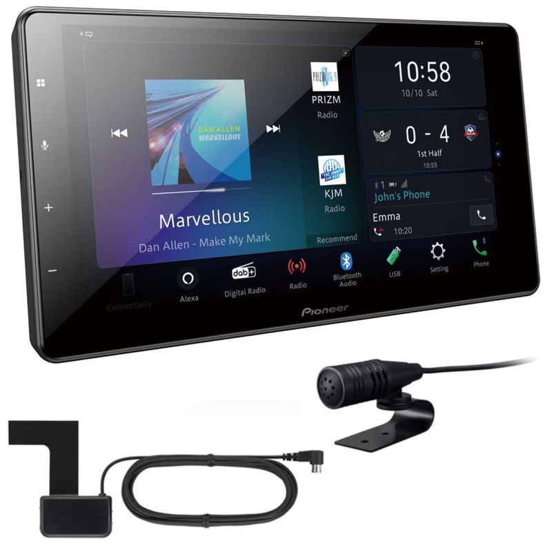 PIONEER SPH-EVO93DAB Mediacanter Digitalradio CarPlay Android Auto inkl Antenne