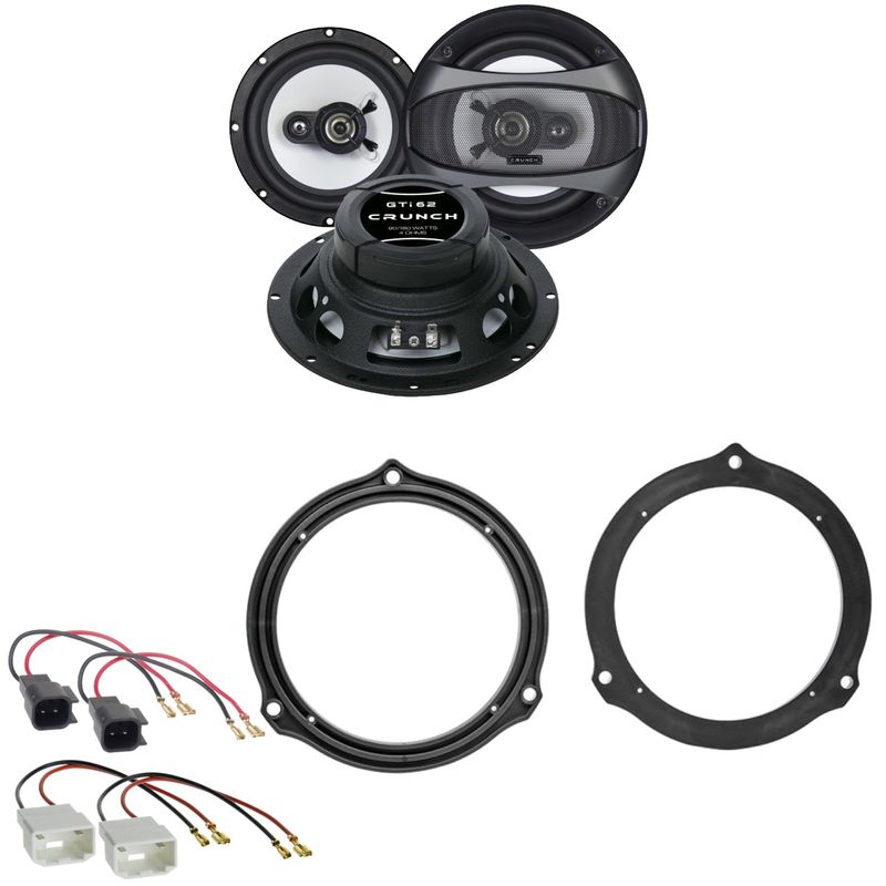 Crunch GTI-62 2-Wege Lautsprecher Einbauset für Ford Fiesta MK6 Facelift hinten Crunch GTI-62 2-Wege Lautsprecher Einbauset für Ford Fiesta MK6 Facelift hinten