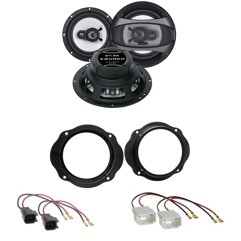Crunch GTI-62 2-Wege Lautsprecher Einbauset für Ford Fiesta MK6 Facelift vorne Crunch GTI-62 2-Wege Lautsprecher Einbauset für Ford Fiesta MK6 Facelift vorne