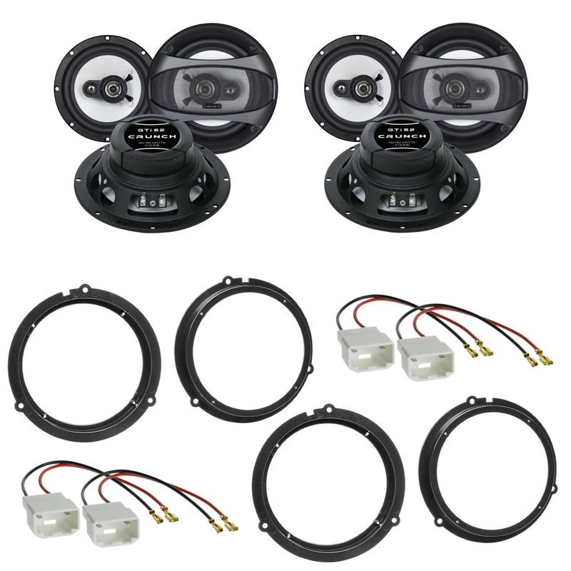 Crunch GTI-62 2-Wege Koaxial 16,5 cm Lautsprecher Einbauset für Ford C-Max DXA Crunch GTI-62 2-Wege Koaxial 16,5 cm Lautsprecher Einbauset für Ford C-Max DXA