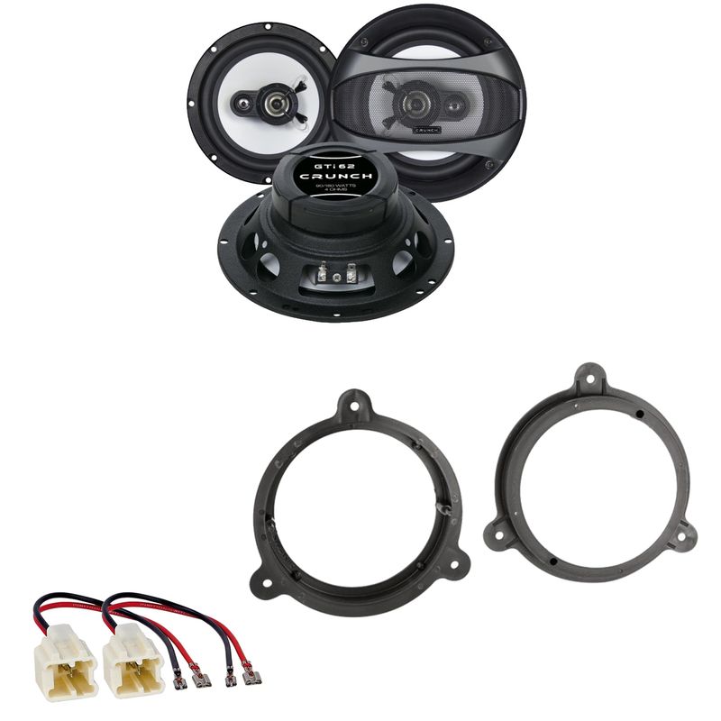 Crunch GTI-62 2-Wege Koax Lautsprecher Einbauset für Nissan X-Trail T30 T31 T32 Crunch GTI-62 2-Wege Koax Lautsprecher Einbauset für Nissan X-Trail T30 T31 T32
