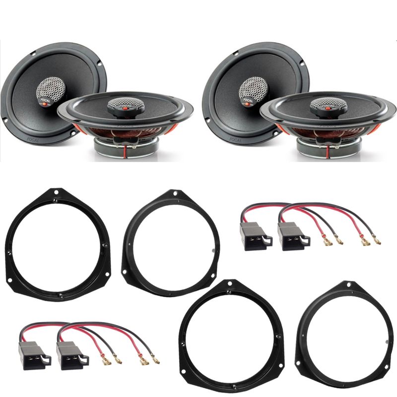 Focal ICU165 2-Wege Koax Lautsprecher Einbauset für Alfa Romeo Giulietta Mito