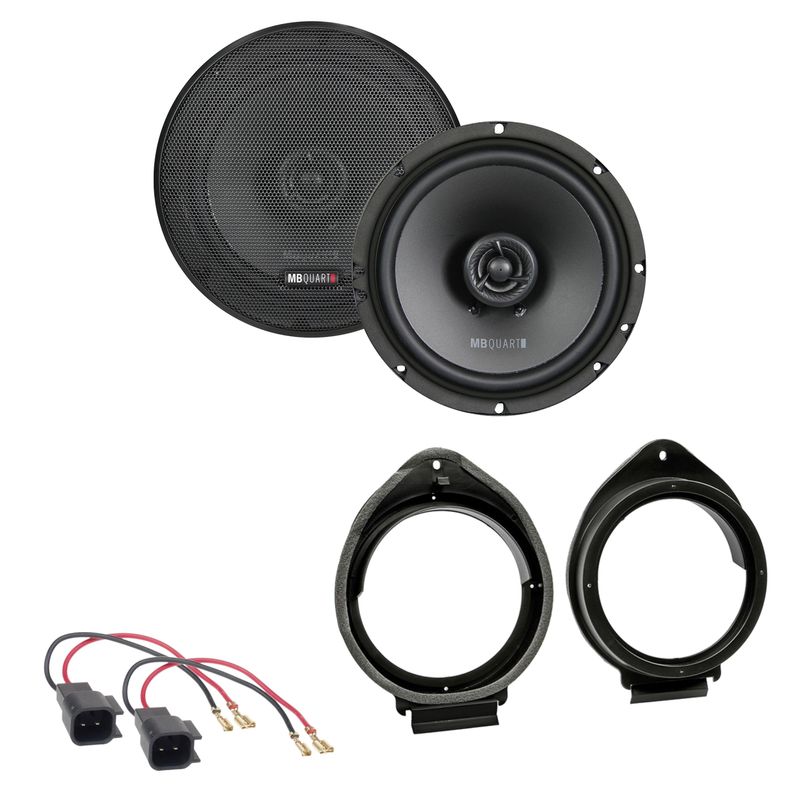 MB QUART QX165 2-Wege Koax Lautsprecher Einbauset für Opel Insignia A Meriva B